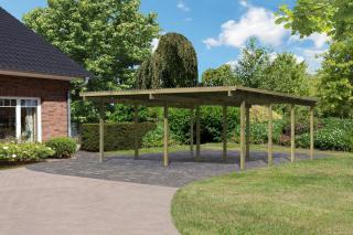 dvojitý carport KARIBU ECO 2A 62041 LG1880 Varianta: dvojitý carport KARIBU ECO 2A 62041 LG1880