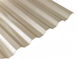 Gutta polyvinylchloridová trapézová deska PVC trapéz - bronz Varianta: 2000 x 900 mm