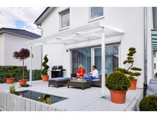 Gutta Terrassendach Premium - čirý polykarbonát / bílá konstrukce Varianta: pergola 10,14 x 3,06 m