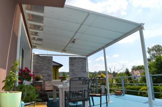 Lanit Plast hliníková pergola WALL 43 bílá + čirý PC Varianta: hliníková pergola LANITPLAST WALL 43 bílá + čirý PC LG2126