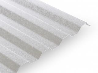 Polykarbonátová trapézová deska Guttagliss Makro CST 1,1 mm - čirá Varianta: Guttagliss Makro CST - 2000 x 1045 mm - čirá - polykarbonát - 76 / 18 mm