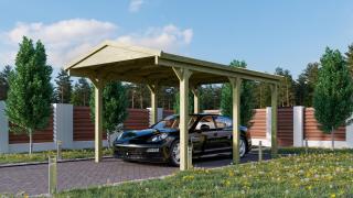 Přístřešek na auto carport KARIBU SATTELDACH 1, 2,97 x 4,96 m Varianta: carport KARIBU SATTELDACH 1 43468 LG2487