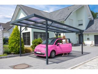 Přístřešek na auto Carport Premium A Varianta: Carport Premium A - 3,094 x 5,62 m - antracit / bronz