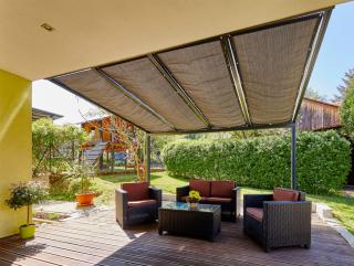 Stínění k pergole Terrassendach Original hliníková pergola Varianta: 1,155 x 3,9 m Golden Crop