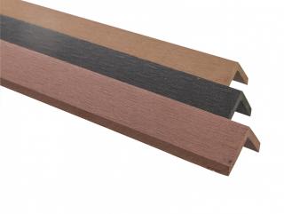 Ukončovací lišta WPC Guttadeck Varianta: Guttadeck ukončovací lišta WPC - 40 x 40 x 2900 mm - oak brown