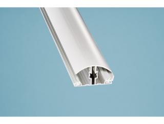 Upevňovací systém ALU/PVC, spojovací díl Varianta: Guttaprofil Alu/Pvc 10+16mm, spojovací - 2500 mm - stříbrná / bílá