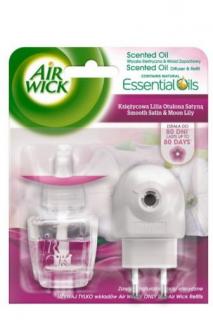 AIR WICK electric komplet Jemný satén a měsíční lilie 19 ml