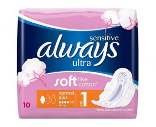 Always Ultra Sensitive Normal Plus 10 ks