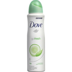 Dove antiperspirant ve spreji Go Fresh s vůní okurky a zeleného čaje Cucumber & Green Tea Scent 150 ml