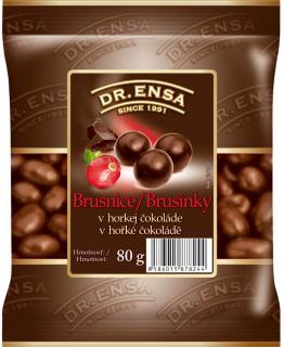 Dr.Ensa Brusinky v hořké čokoládě 80g