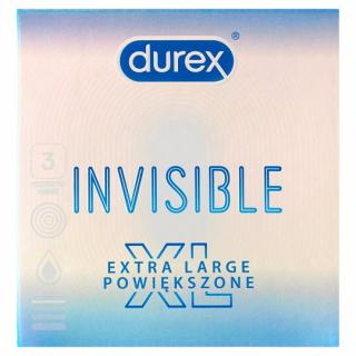 Durex Invisible extra large XL 3 ks