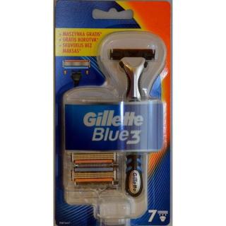 Gillette Blue3 Pánský holicí strojek, holicí hlavice 7 ks