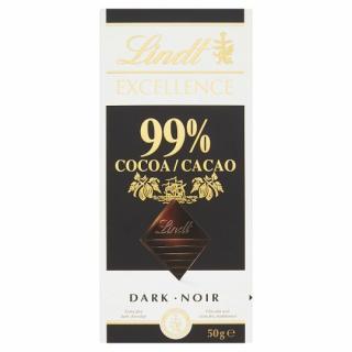 Lindt Excellence Extra hořká čokoláda 99% 50g