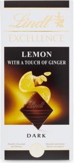 Lindt Excellence Lemon with a touch of Ginger 100 g