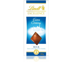 Lindt Excellence mléčná čokoláda extra creamy 100g