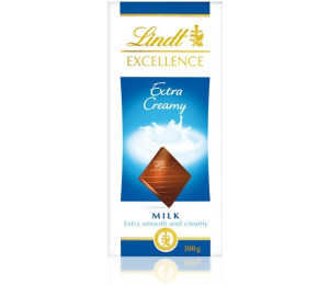 Lindt Excellence mléčná čokoláda extra creamy 100g