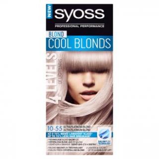 Syoss Blond Cool Blonds barva na vlasy Ultra Platinová Blond 10-55