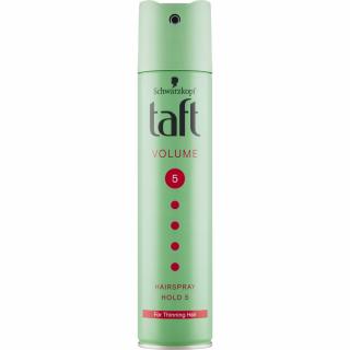 Taft Volume Mega, lak na vlasy s dvojitým push-up efektem, síla fixace 5, 250 ml