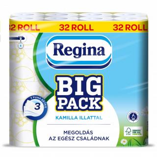 Toaletní papír Regina Big Pack Kamilla 32ks - 3-vr.-heřmánek