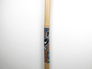 Didgeridoo z bambusu 119 cm malované (Přírodní dechový hudební nástroj)