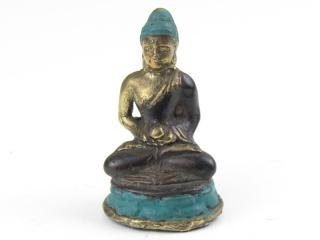 Kovová soška Buddhy 6 cm z Indonésie (Nádherný Buddha bronze z Indonésie)