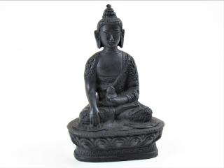 Socha Buddhy 16 cm z resinu (Buddha z Indie)