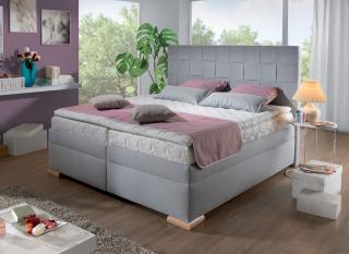 Americká boxspring postel GIARDINO s úložným prostorem, 160×200 cm Velikost postele: 160 × 200 cm