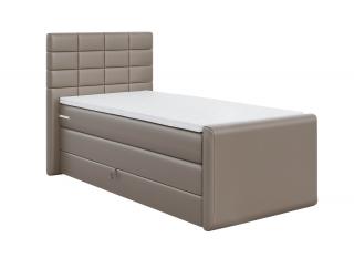 Boxspring postel Ava 2 s úložným prostorem, matrace, rošt a topper v ceně, 80 × 200 cm Úložný prostor: Bez úložného prostoru -200 Kč