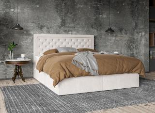 Dvoulůžková boxspring postel Glamour s úložným prostorem, matrace, rošt a topper v ceně, 120 × 200 cm Úložný prostor: Bez úložného prostoru -400 Kč