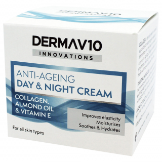 DERMA V10 kombinovaný denní a noční Anti Ageing krém s kolagenem 50ml IDDRZ91a07d37-ff42-428d-850c-2410cfa4f16c