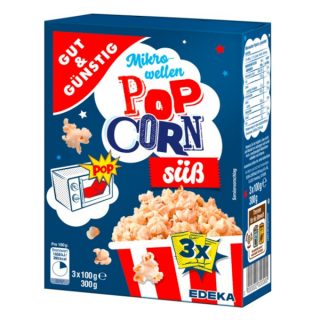 GG Popcorn do mikrovlnky, sladký 3x100g IDDRZ7812426d-1efc-44d2-99ee-dce00155e6da