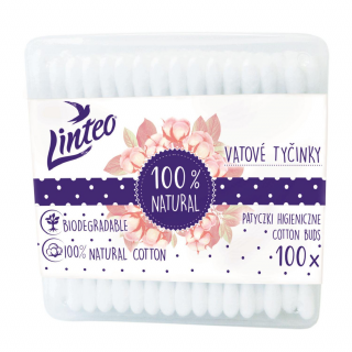 Linteo papírové vatové tyčinky 100% natural box 100ks IDDRZaa610911-a915-437c-8887-3e8ef2f58f3a