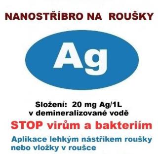 NANO stříbro na roušky - 100ml. ID888JA