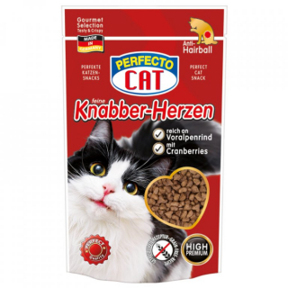 Perfecto Cat Anti-Hariball srdíčka s hovězím 50g IDDRZacc024f0-6d86-4416-b584-f6d50bd070b9