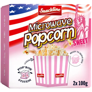 Snackline popcorn do mikrovlnky, sladký 2x100g IDDRZace91501-35a0-4f82-bcbc-11bc4656995c