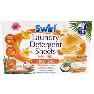 Swirl rozpustné papírky s pracím přípravkem pro univerzální praní vůní Tropical 20ks IDDRZ9a108071-dd35-4c2c-be8c-45ab18f7b0b9