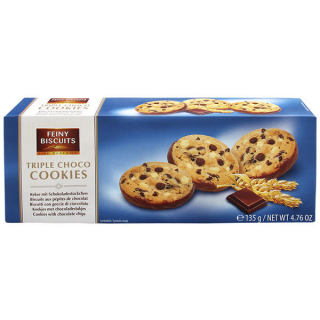 Triple Choco Cookies sušenky s čokoládou 135g IDDRZ04b30ffd-72c0-4c85-b6de-5e3f4458244e