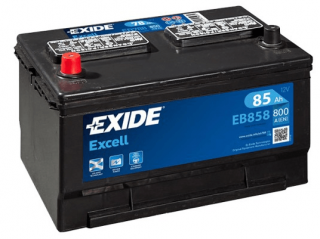 Exide Excell 12V 85Ah 800A EB858  česká distribuce, připravena k použití + výkup staré autobaterie při doručení nové