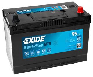 Exide Start-Stop EFB 12V 95Ah 800A EL954  česká distribuce, připravena k použití + výkup staré autobaterie při doručení nové