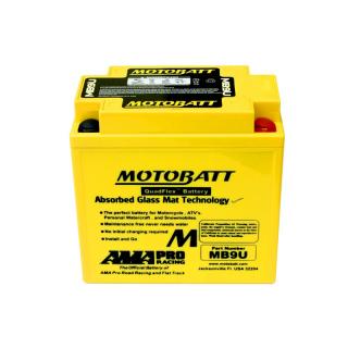 Motobaterie Motobatt MB9U 12V 11Ah 140A  česká distribuce, připravena k použití