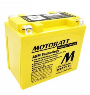 Motobaterie Motobatt MBTX12U 12V 14Ah 200A  česká distribuce, připravena k použití