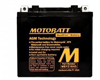 Motobatt motobaterie MBYZ16HD 12V 16,5Ah 240A  česká distribuce, připravena k použití