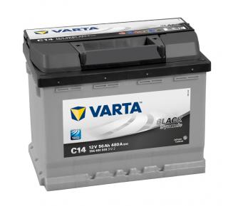 Varta Black Dynamic 12V 56Ah 480A, 556 400 048, C14  česká distribuce, připravena k použití + výkup staré autobaterie při doručení nové