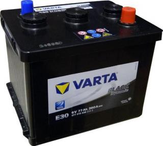 Varta Black Dynamic 6V 77Ah 360A, 077 015 036, E30  česká distribuce, připravena k použití + výkup staré autobaterie při doručení nové