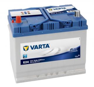 Varta Blue Dynamic 12V 70Ah 630A, 570 413 063, E24  česká distribuce, připravena k použití + výkup staré autobaterie při doručení nové