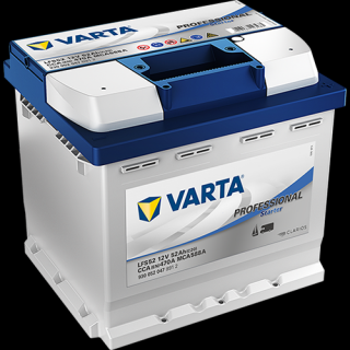 Varta Professional Starter 12V 52 Ah, 470 A, 930 052 047, LFS52  česká distribuce, připravena k použití + výkup staré autobaterie při doručení nové