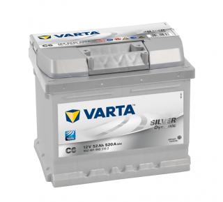 Varta Silver Dynamic 12V 52Ah 520A, 552 401 052, C6  česká distribuce, připravena k použití + výkup staré autobaterie při doručení nové