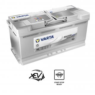 Varta Silver Dynamic AGM 12V 105Ah 950A, 605 901 095, A4 (H15)  česká distribuce, připravena k použití + výkup staré autobaterie při doručení nové