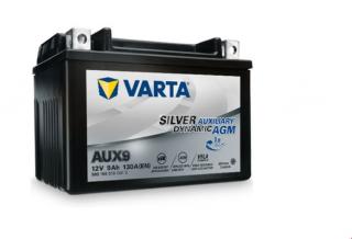 Varta Silver Dynamic AUXILIARY 12V 9Ah 130A 509 106 013, AUX9  česká distribuce, připravena k použití + výkup staré autobaterie při doručení nové