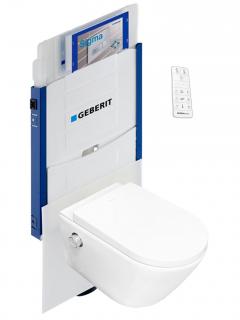 WATERGATE INTEGRA Comfort sprchovací toaleta, GEBERIT KOMBIFIX předstěnový modul, WG-100C-SET-110.300.00.5